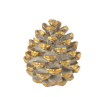 Decorative cone figure MIRA 15.5x15.5x18 cm. gold