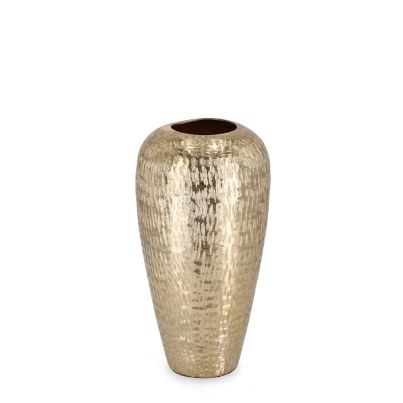 Decorative vase holder LATHE 16x31 cm. gold