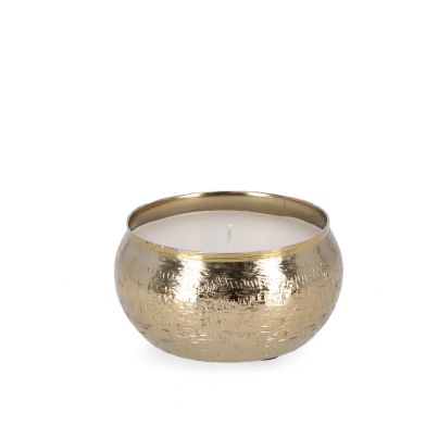 Decorative candle LATHE 13x6,5cm gold