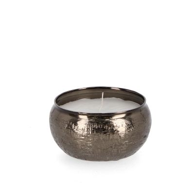 Decorative candle LATHE 13x6,5 cm. anthracite