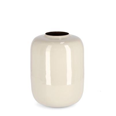 Decorative vase VELMA 21x27,5 cm. beige