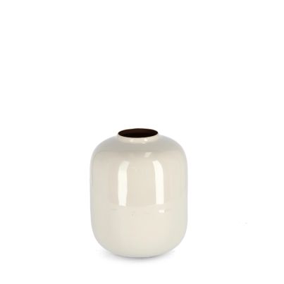 Decorative vase VELMA 15x19 cm. beige