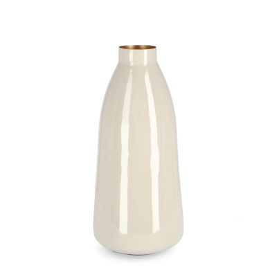 Decorative vase VELMA 32,5cm beige