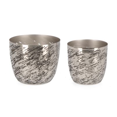 Candle holder KARINE 2 pcs./set silver