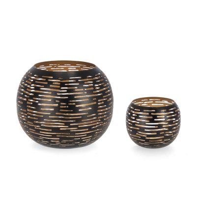 Candle holder SEPHORA 2 pcs./set black