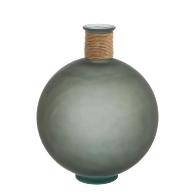 Decorative vase ROTANG 35x35,3x47 cm. dark green