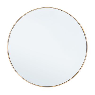 Wall mirror with metal frame NUCLEOS 60X1.5cm gold