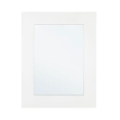 Wall mirror with wood frame TIZIANO 72x92cm white