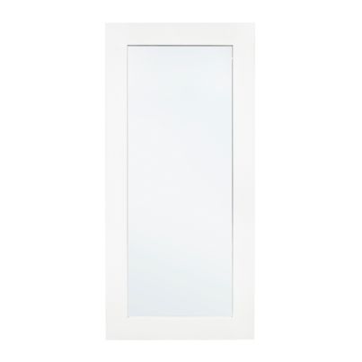 Wall mirror with wood frame TIZIANO 82x172cm white