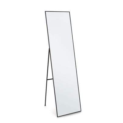 Standing mirror with metal frame UNIVERSE 40x4x150cm black