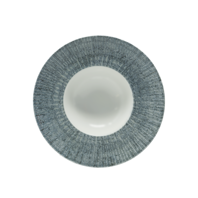 Pasta plate SATURNIA Space, 27,5 cm, grey-blue