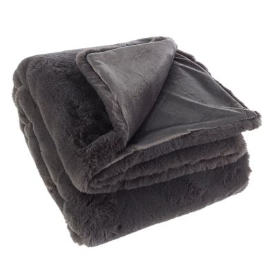 Blanket MINDY 120x150 cm. dark gray