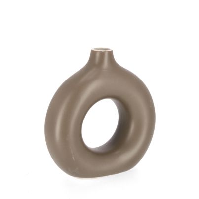 Decorative vase ODINO 22x7,5x23 cm. brown