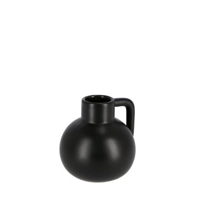 Porcelain carafe vase ELSY 10x9,7x10,5 cm. black