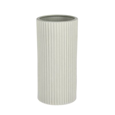 Decorative vase VIVY 12,5x26 cm. light grey