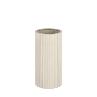 Decorative vase VIVY 10x20,2 cm. ivory