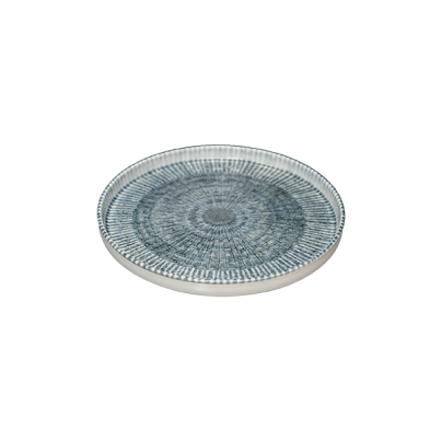 Nordic dinner plate SATURNIA Space, 28 cm, grey-blue