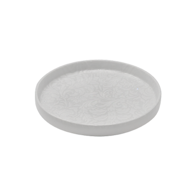 Nordic dinner plate SATURNIA Tiffany, 28 cm, white