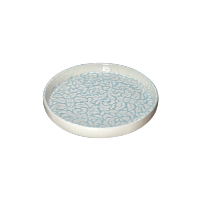 Nordic dinner plate SATURNIA Tiffany, 28 cm, light blue