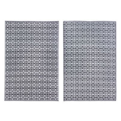 TIRRENIA BLACK-WHITE CARPET 150X210