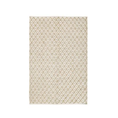 CHANDER WHITE-NATURAL CARPET 160X230