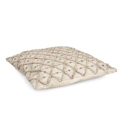 CHANDER WHITE-NATURAL CUSHION 80X80