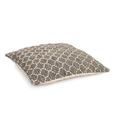 DHAWAN BLACK-NATURAL CUSHION 80X80