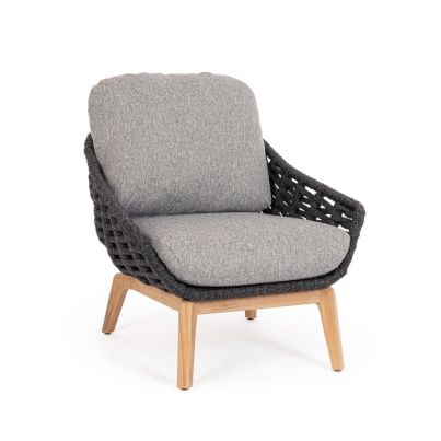 TAMIRES CHARCOAL ARMCHAIR W-CUSH