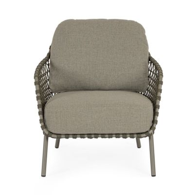 IVISSA GREEN ARMCHAIR W-CUSH