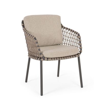 IVISSA CHARCOAL CHAIR W-ARMR W-CUSH