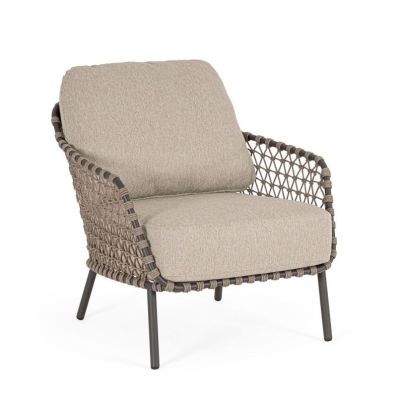 IVISSA CHARCOAL ARMCHAIR W-CUSH