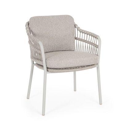 TALAIA FROSTY CHAIR W-ARMREST W-CUSH