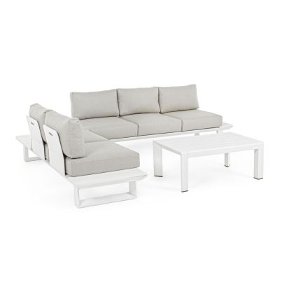 KONNOR WHITE CX21 CORNER SET SOFA W-CUSH