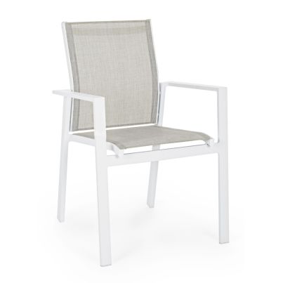 Garden chair CROZET 56,5x62x88cm white