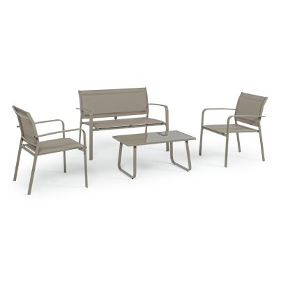 Garden furniture set ARENT taupe