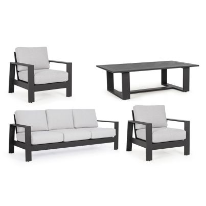 BALTIC CHARCOAL YK13 SOFA SET4 W-CUSH