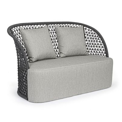 CUYEN CHARCOAL SOFA 2SEATS W-CUS.