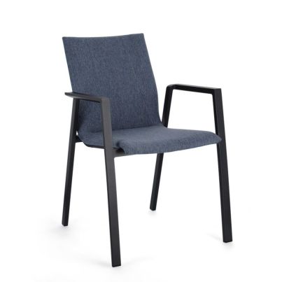 ODEON CHARC-DENIM JX55 CHAIR W-ARMRESTS