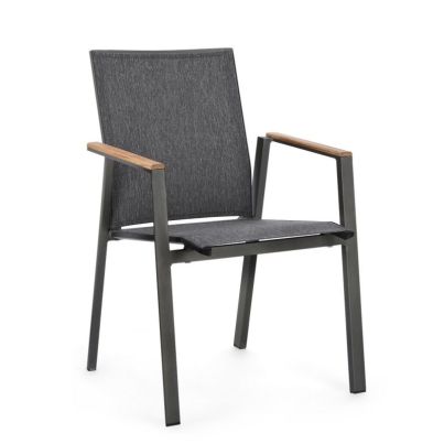 CAMERON CHARCOAL GK52 CHAIR W-ARMREST