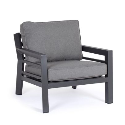 HENDRIX CHARCOAL PG61 ARMCHAIR W-CUSH