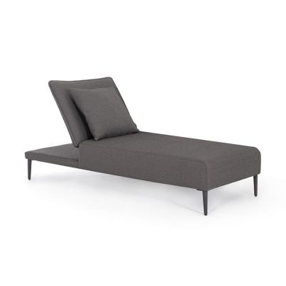 VIPER SINGLE SUNBED W-CUSH CHAR QS22/CHA