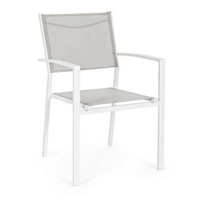 Garden chair HILDE 57x60x88cm white