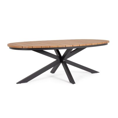 ZELMAR CHARCOAL YK13/NAT TABLE 218X115