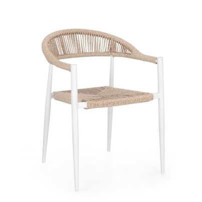 JANDIA WH SA27/BEIGE CHAIR W-ARMREST