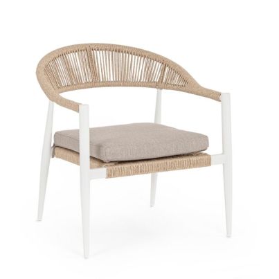 JANDIA WH SA27ITE/BEIGE ARMCHAIR W-ARMR.