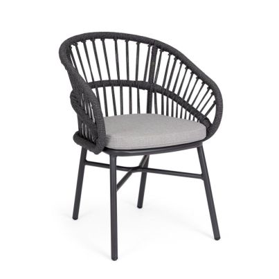ODIVELAS CHARCOAL CHAIR W-ARMR W-CUSH
