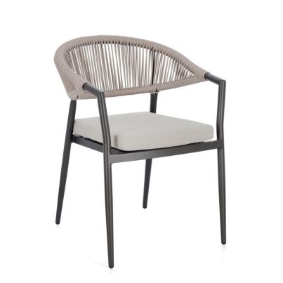 MILLOR CHARCJA60/KHAKI CHAIR W-ARMREST W