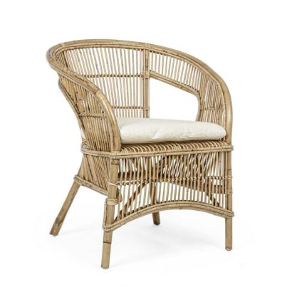 CONSUELO NATURAL ARMCHAIR W-CUSH
