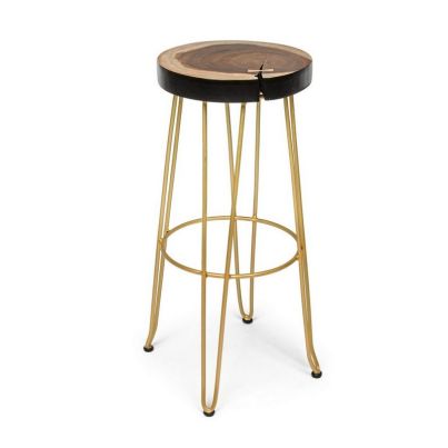 RAKEL GOLD BAR STOOL