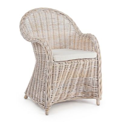 MARTIN NEW WHITE ARMCHAIR W-CUSH